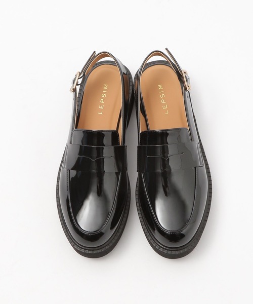 LEPSIM（レプシィム）の「バックストラップローファー　284505（ローファー・レディース・ブラック/ブラウン・MEDIUM/LARGE）」の3枚目の写真