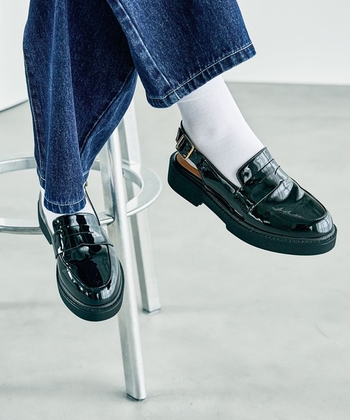 LEPSIM（レプシィム）の「バックストラップローファー　284505（ローファー・レディース・ブラック/ブラウン・MEDIUM/LARGE）」の15枚目の写真