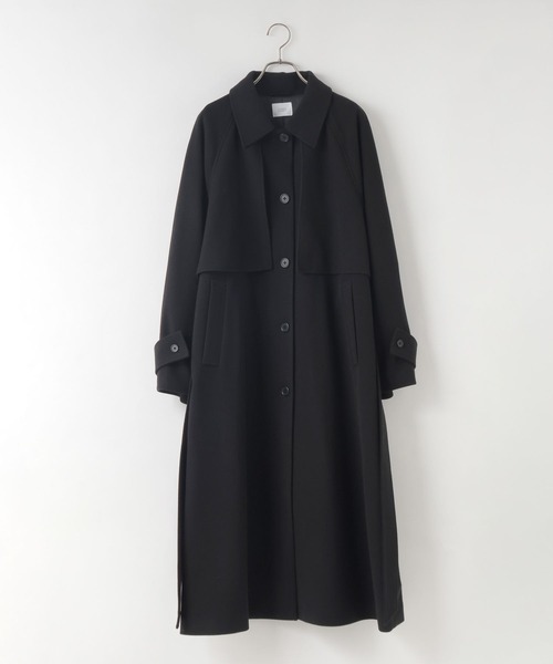 セール】ウールライクヨークコート 243729（ステンカラーコート