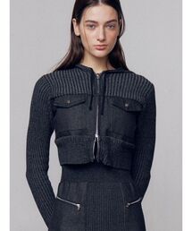 EMODA | ドッキングポケットニットパーカー(ニット/セーター)