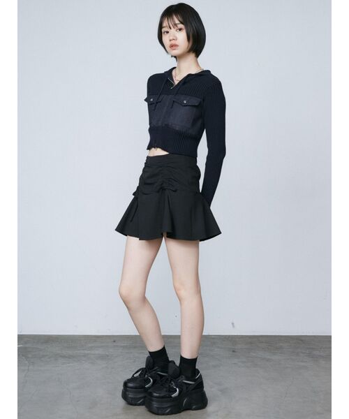 EMODA（エモダ）の「ドッキングポケットニットパーカー（ニット