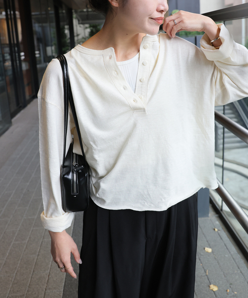 スラブクロップドヘンリー（Tシャツ/カットソー）｜JOURNAL STANDARD（ジャーナルスタンダード）