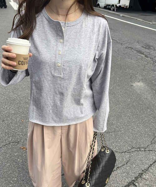 スラブクロップドヘンリー（Tシャツ/カットソー）｜JOURNAL STANDARD（ジャーナルスタンダード）