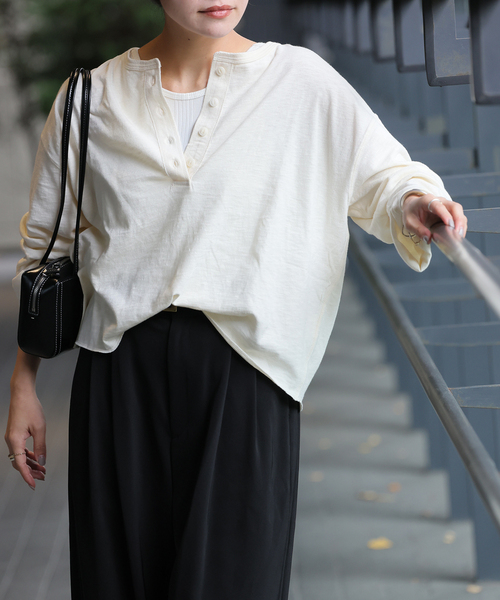 スラブクロップドヘンリー（Tシャツ/カットソー）｜JOURNAL STANDARD（ジャーナルスタンダード）