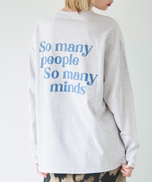 coca(coca)(コカ)の「【WEB限定セール】バックロゴプリントT(Tシャツ/カットソー・メンズ・チャコール/ライトグレー・XL/L/M)」の2枚目の写真
