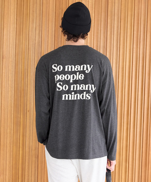 coca(coca)(コカ)の「【WEB限定セール】バックロゴプリントT(Tシャツ/カットソー・メンズ・チャコール/ライトグレー・XL/L/M)」の8枚目の写真
