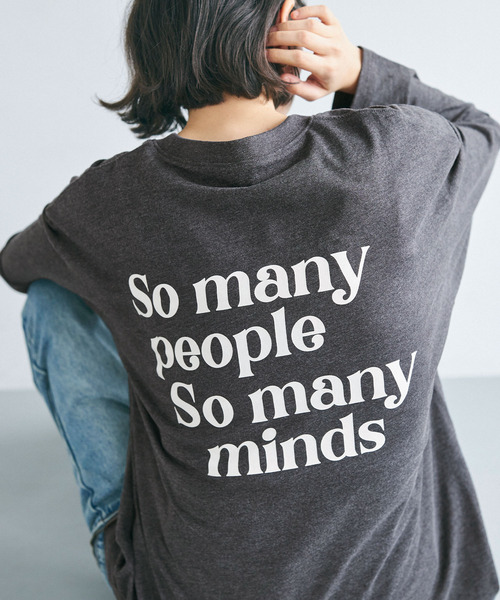 coca(coca)(コカ)の「【WEB限定セール】バックロゴプリントT(Tシャツ/カットソー・メンズ・チャコール/ライトグレー・XL/L/M)」の5枚目の写真