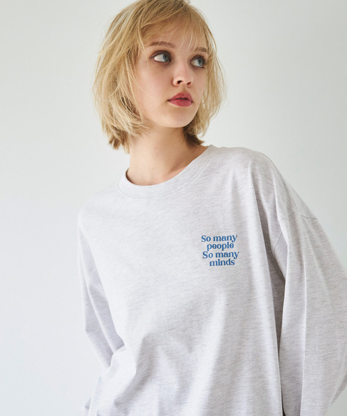 coca(coca)(コカ)の「【WEB限定セール】バックロゴプリントT(Tシャツ/カットソー・メンズ・チャコール/ライトグレー・XL/L/M)」の9枚目の写真