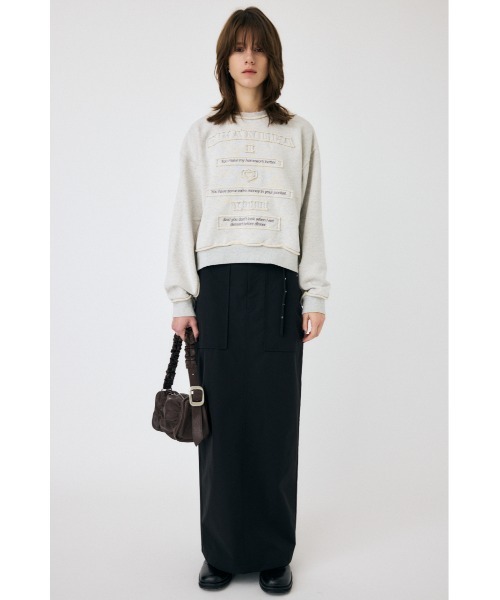 MOUSSY(マウジー)の「STRETCH マキシスカート(スカート・レディース・ブラック/グレー・1/2)」の5枚目の写真