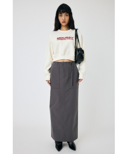 MOUSSY(マウジー)の「STRETCH マキシスカート(スカート・レディース・ブラック/グレー・1/2)」の12枚目の写真