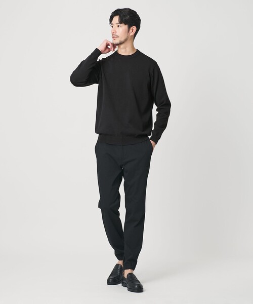 BEAUTY&YOUTH UNITED ARROWS(ビューティーアンドユースユナイテッドアローズ)の「【WEB限定 WARDROBE SMART】KOUKIN ハイゲージ ニット クルーネック【抗菌・防臭】(ニット/セーター・メンズ・ブラック/ライトグレー/ネイビー・M/S/XL/L)」の5枚目の写真