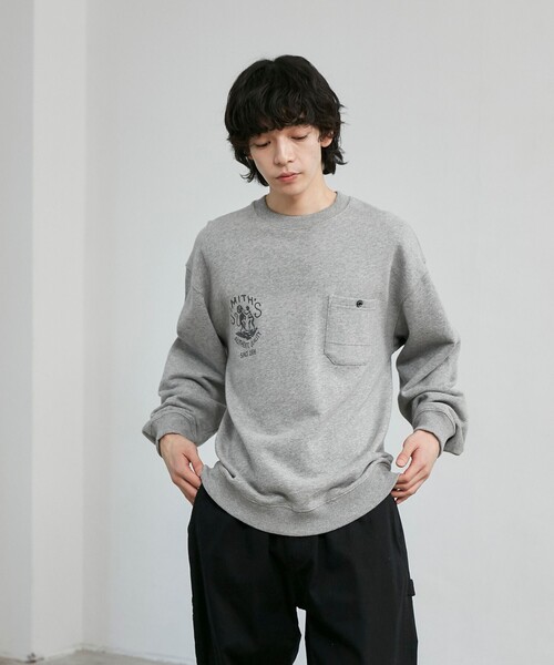 SMITH'S（スミス）の「SMITH’S（スミス）別注プリントポケットスウェット（スウェット・メンズ・グレー/ナチュラル/ダークグリーン・S/M/L/XL）」の18枚目の写真