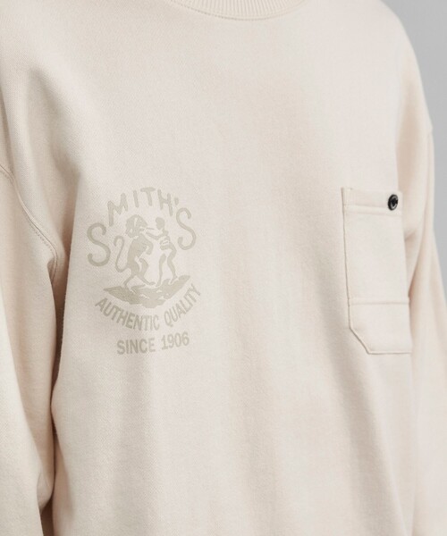 SMITH'S（スミス）の「SMITH’S（スミス）別注プリントポケットスウェット（スウェット・メンズ・グレー/ナチュラル/ダークグリーン・S/M/L/XL）」の22枚目の写真