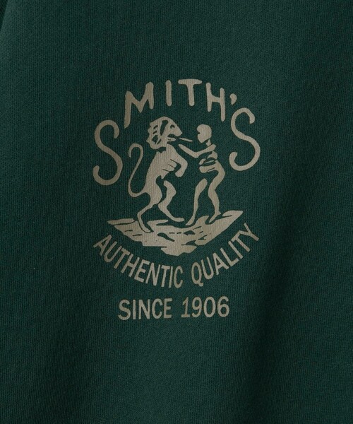 SMITH'S（スミス）の「SMITH’S（スミス）別注プリントポケットスウェット（スウェット・メンズ・グレー/ナチュラル/ダークグリーン・S/M/L/XL）」の12枚目の写真