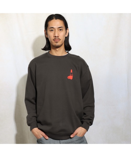 ROTAR（ローター）の「Peek in any time SWEAT（スウェット・メンズ・アッシュグレー/スミクロ/サンドベージュ・SMALL/MEDIUM/LARGE/X-LARGE）」の2枚目の写真