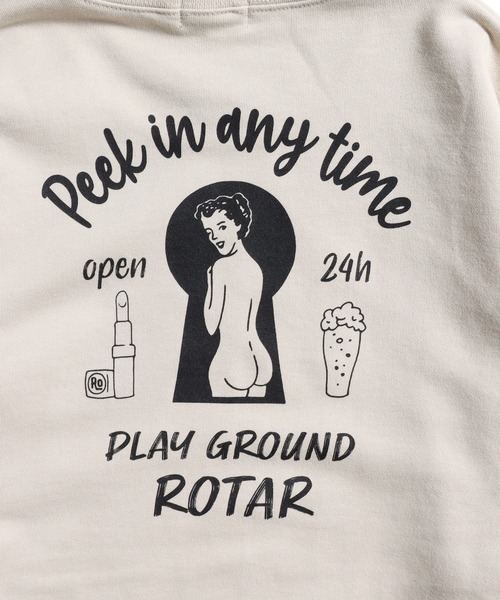 ROTAR（ローター）の「Peek in any time SWEAT（スウェット・メンズ・アッシュグレー/スミクロ/サンドベージュ・SMALL/MEDIUM/LARGE/X-LARGE）」の12枚目の写真