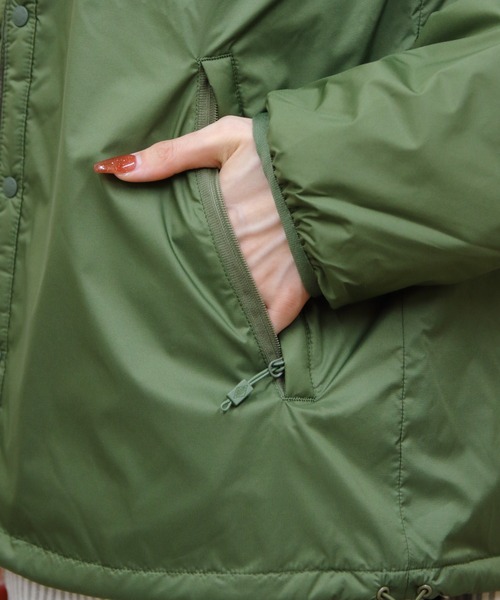 DANTON（ダントン）の「DANTON/ダントン　インサレーション　カラーレスジャケット　INSULATION COLLARLESS JACKET　DT-A0633 SNT（メンズ）（ナイロンジャケット・メンズ・チャコールグレー/ブラック/オリーブ・M/L/XL）」の21枚目の写真