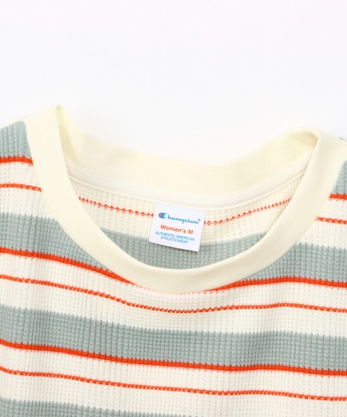 Champion/チャンピオン】レディース ボーダーショートスリーブT