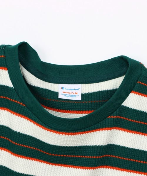 【Champion】チャンピオンボーダートレーナーレディースM Champion/チャンピオン】レディース ボーダーショートスリーブT