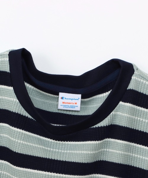 【Champion】チャンピオンボーダートレーナーレディースM Champion/チャンピオン】レディース ボーダーショートスリーブT