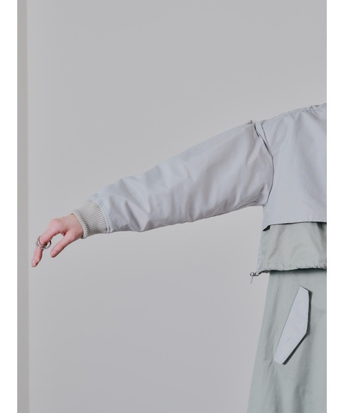 DOLLUPOOPS（ドールアップウップス）の「ミリタリーライク配色トレンチコート（トレンチコート・レディース・キャメル/カーキ・38）」の10枚目の写真