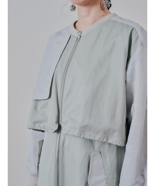 DOLLUPOOPS（ドールアップウップス）の「ミリタリーライク配色トレンチコート（トレンチコート・レディース・キャメル/カーキ・38）」の9枚目の写真