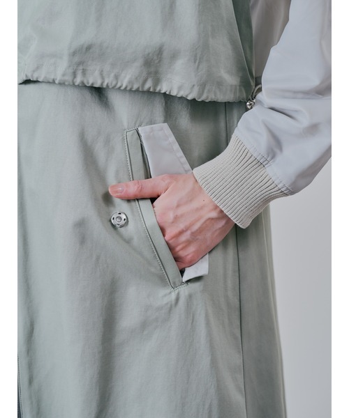 DOLLUPOOPS（ドールアップウップス）の「ミリタリーライク配色トレンチコート（トレンチコート・レディース・キャメル/カーキ・38）」の21枚目の写真