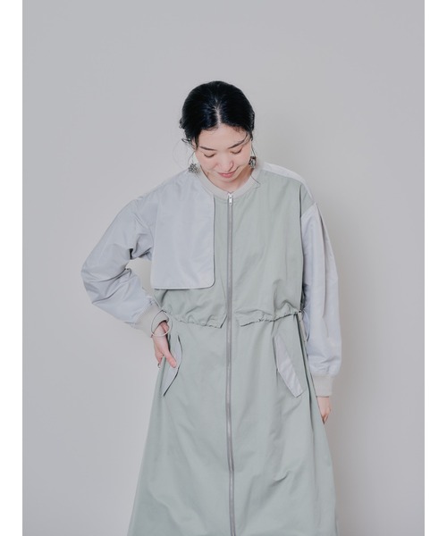 DOLLUPOOPS（ドールアップウップス）の「ミリタリーライク配色トレンチコート（トレンチコート・レディース・キャメル/カーキ・38）」の12枚目の写真