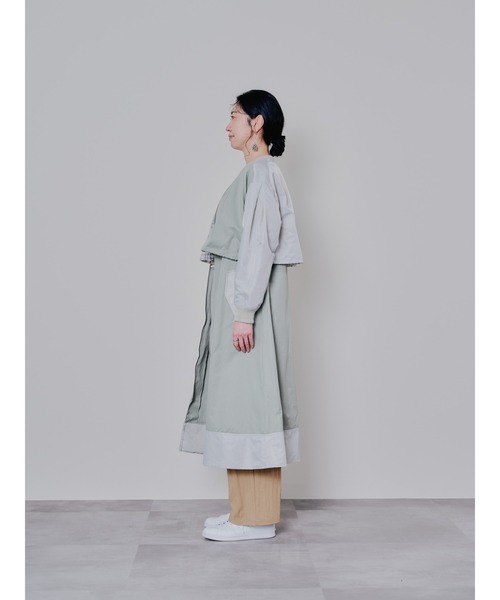 DOLLUPOOPS（ドールアップウップス）の「ミリタリーライク配色トレンチコート（トレンチコート・レディース・キャメル/カーキ・38）」の17枚目の写真