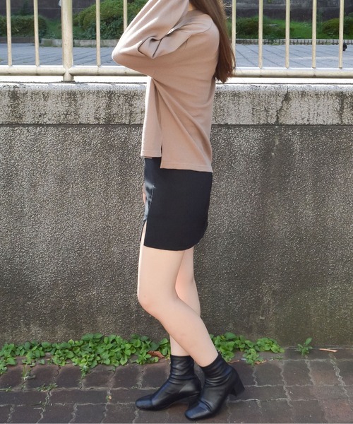 spiritoso(スピリトーゾ)の「【spiritoso】サーマルシンプル長袖カットソー(CP)(Tシャツ/カットソー・レディース・ベージュ/モカ/ブラック/カーキ・M)」の10枚目の写真