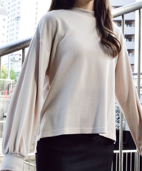 spiritoso(スピリトーゾ)の「【spiritoso】サーマルシンプル長袖カットソー(CP)(Tシャツ/カットソー・レディース・ベージュ/モカ/ブラック/カーキ・M)」の13枚目の写真