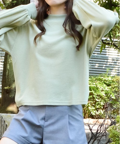 spiritoso(スピリトーゾ)の「【spiritoso】サーマルシンプル長袖カットソー(CP)(Tシャツ/カットソー・レディース・ベージュ/モカ/ブラック/カーキ・M)」の16枚目の写真
