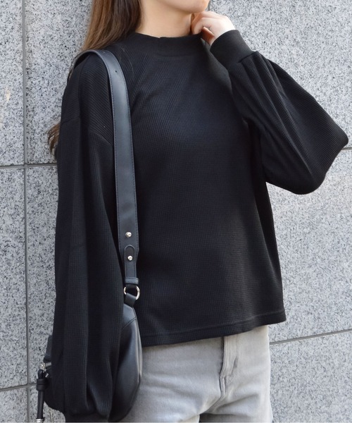 spiritoso(スピリトーゾ)の「【spiritoso】サーマルシンプル長袖カットソー(CP)(Tシャツ/カットソー・レディース・ベージュ/モカ/ブラック/カーキ・M)」の18枚目の写真