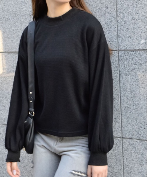 spiritoso(スピリトーゾ)の「【spiritoso】サーマルシンプル長袖カットソー(CP)(Tシャツ/カットソー・レディース・ベージュ/モカ/ブラック/カーキ・M)」の19枚目の写真