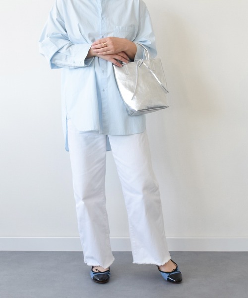 andrea cardone（アンドレアカルドネ）の「【ANDREA CARDONE】メタリックレザーミニトートバッグ(Q56604)（トートバッグ・レディース・シルバー/ブラック/ゴールド・ALL）」の9枚目の写真