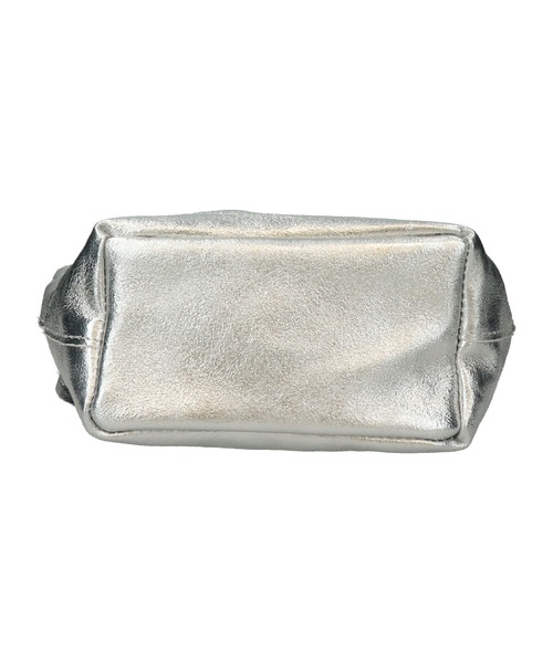 andrea cardone（アンドレアカルドネ）の「【ANDREA CARDONE】メタリックレザーミニトートバッグ(Q56604)（トートバッグ・レディース・シルバー/ブラック/ゴールド・ALL）」の15枚目の写真