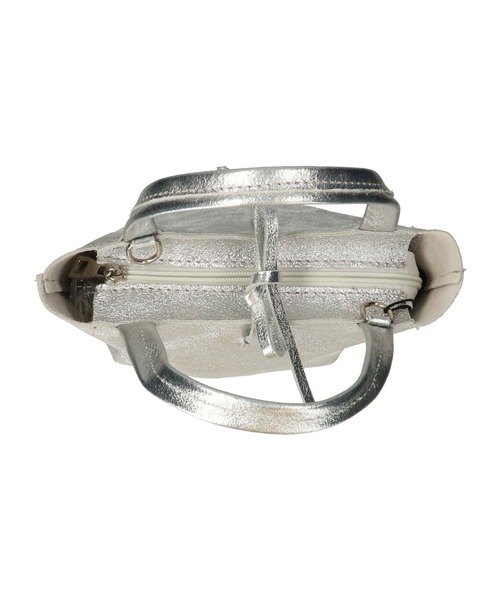 andrea cardone（アンドレアカルドネ）の「【ANDREA CARDONE】メタリックレザーミニトートバッグ(Q56604)（トートバッグ・レディース・シルバー/ブラック/ゴールド・ALL）」の17枚目の写真