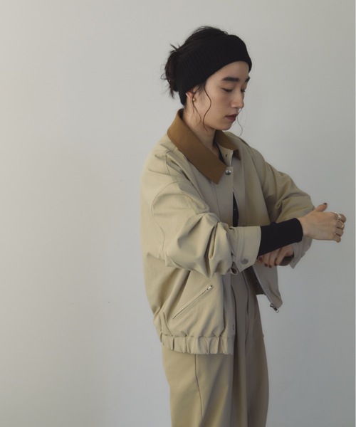DRWCYS（ドロシーズ）の「ボリュームスリーブワークジャケット（その他アウター・レディース・ベージュ/ネイビー・FREE）」の6枚目の写真