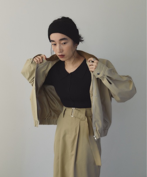 DRWCYS（ドロシーズ）の「ボリュームスリーブワークジャケット（その他アウター・レディース・ベージュ/ネイビー・FREE）」の3枚目の写真