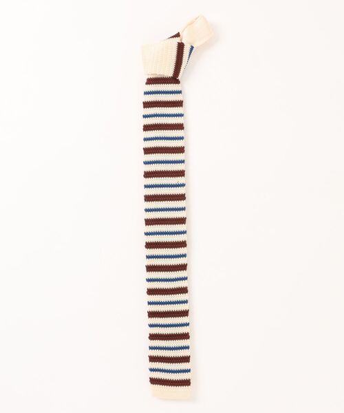 Port（ポート）の「【 IMARI / イマリ 】 ボーダー ニット ネクタイ #_（ネクタイ・レディース・ブラウン/レッド/ブラック/グレー/ブルー/アイボリー・FREE）」の17枚目の写真