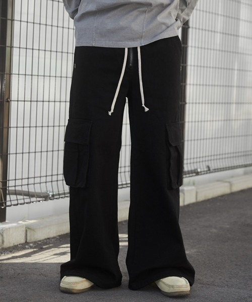 【25AW】新作 コットン・カーゴ・パンツ ◆プラダ◆全2色◆人気 新作☆【PRADA】コットン パンツ（黒） (PRADA/カーゴパンツ