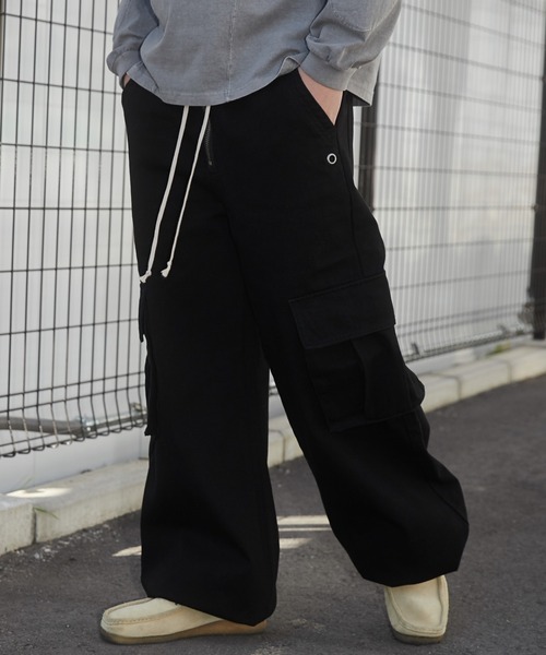 SHORT ROUND（ショートラウンド）の「SHORT ROUND/スーパーフレアカーゴパンツ（カーゴパンツ・メンズ・ブラック/その他1・LARGE/MEDIUM）」の17枚目の写真