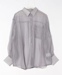 MAISON BREEZE | 【MAISON BREEZE】ラメワッシャー シアーシャツ ブラウス シアートップス DTK(シャツ/ブラウス)