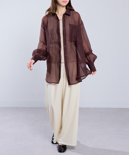 glamlips ラメ SHEER ヌーディー ブラウス シャツ⭐︎完売品⭐︎ glamlips ラメ SHEER ヌーディー ブラウス シャツ⭐︎完売品⭐︎