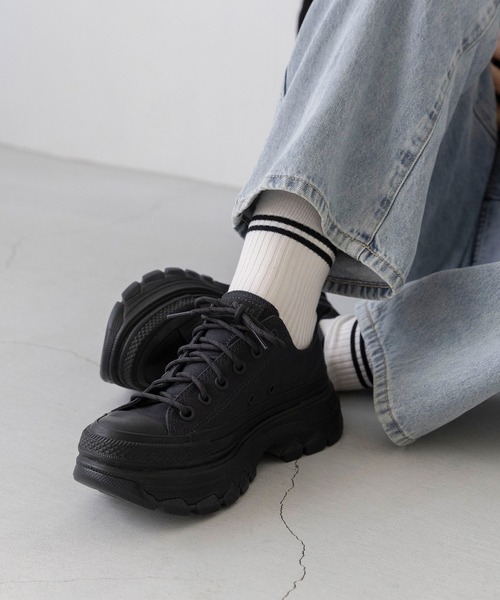 『新品未使用』converseコンバースオールスター⭐︎トレックウエーブ黒23.5 新品未使用』converseコンバースオールスター⭐︎トレック
