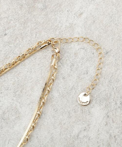 OPAQUE.CLIP（オペークドットクリップ）の「2連チェーンネックレス（ネックレス・レディース・ゴールド/シルバー・00）」の6枚目の写真