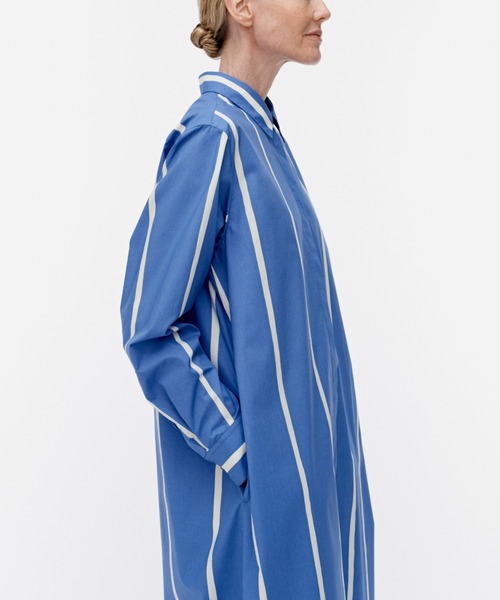 【marimekko】Runoelma Puhveli コットン シャツ ワンピース セール】Runoelma Puhveli / dress（ワンピース）｜marimekko