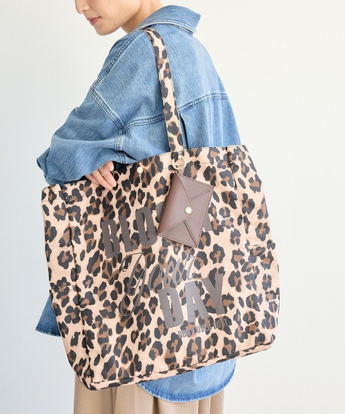 BARNYARDSTORM（バンヤードストーム）の「BARNYARDSTORM / Broom your dayトート（トートバッグ・レディース・グリーン/レッド/レオパード/ベージュ/イエロー/ブラック/ライトブルー/ゼブラ・FREE）」の7枚目の写真