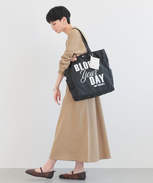 BARNYARDSTORM（バンヤードストーム）の「BARNYARDSTORM / Broom your dayトート（トートバッグ・レディース・グリーン/レッド/レオパード/ベージュ/イエロー/ブラック/ライトブルー/ゼブラ・FREE）」の9枚目の写真