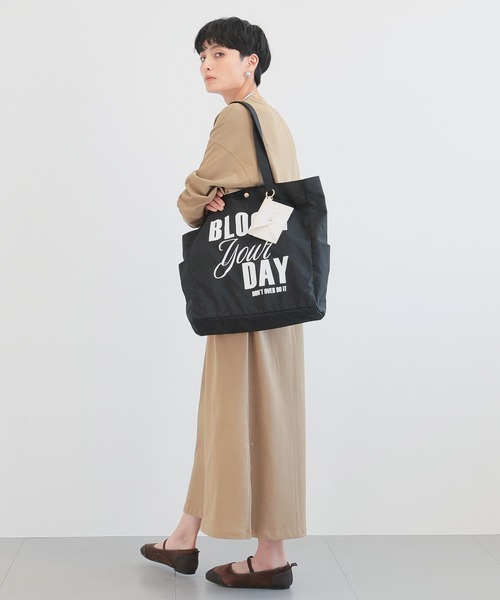 BARNYARDSTORM（バンヤードストーム）の「BARNYARDSTORM / Broom your dayトート（トートバッグ・レディース・グリーン/レッド/レオパード/ベージュ/イエロー/ブラック/ライトブルー/ゼブラ・FREE）」の10枚目の写真